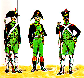 dessin de canonniers gardes-côtes